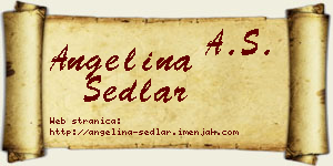 Angelina Sedlar vizit kartica